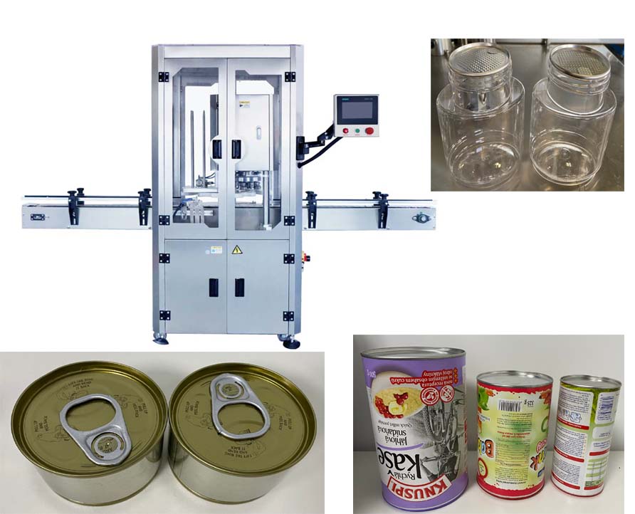 Control de servomotor para máquina cerradora de latas, recuperación con una sola tecla