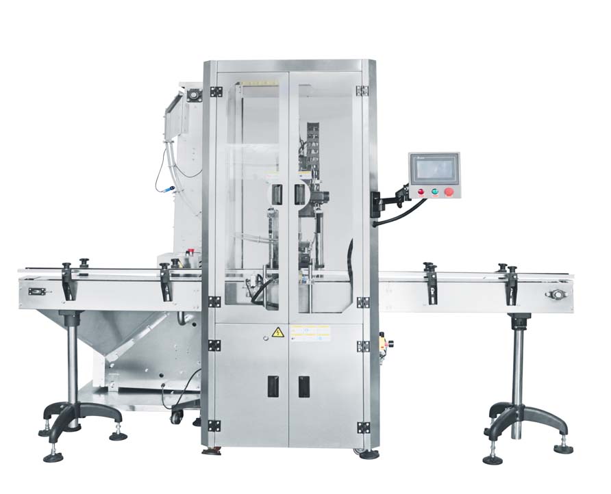 Máquina de sujeción y tapado de roscas con servomotor de un solo cabezal, máquina de tapado de botellas con servomotor, FH-FCP001